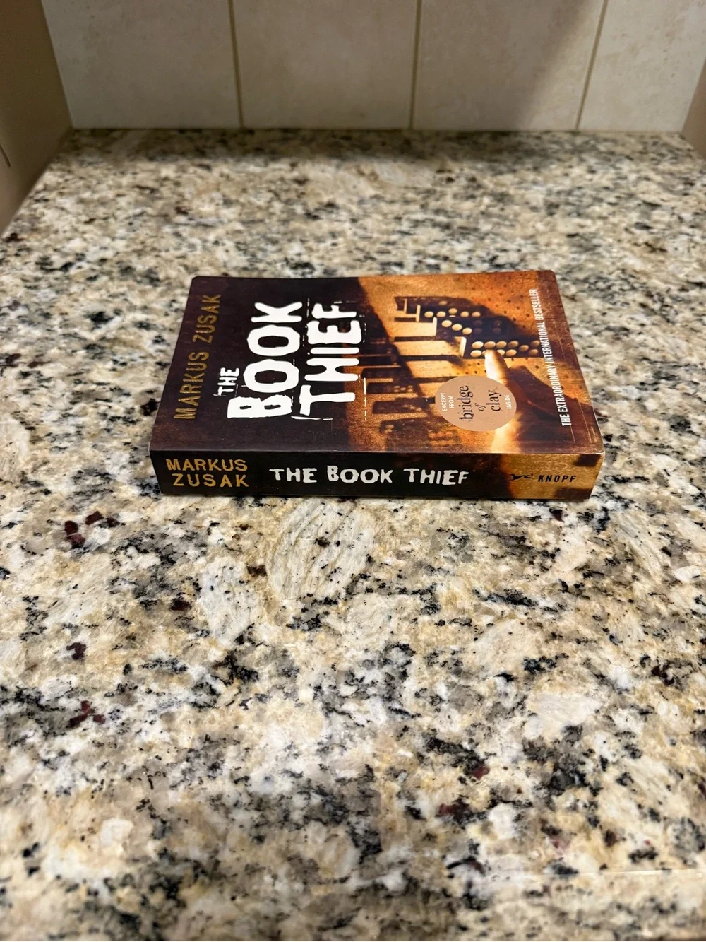 The Book Thief by Markus Zusak — Orange & Black Paperback